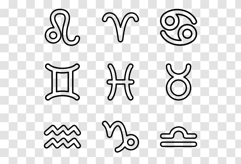 Drawing Icon Design Clip Art - Text - Zodiac Signs Transparent PNG