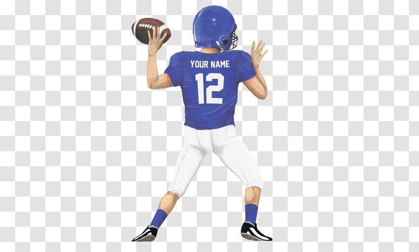 Quarterback Football Player American Protective Gear Sport - Hand Painted Transparent PNG