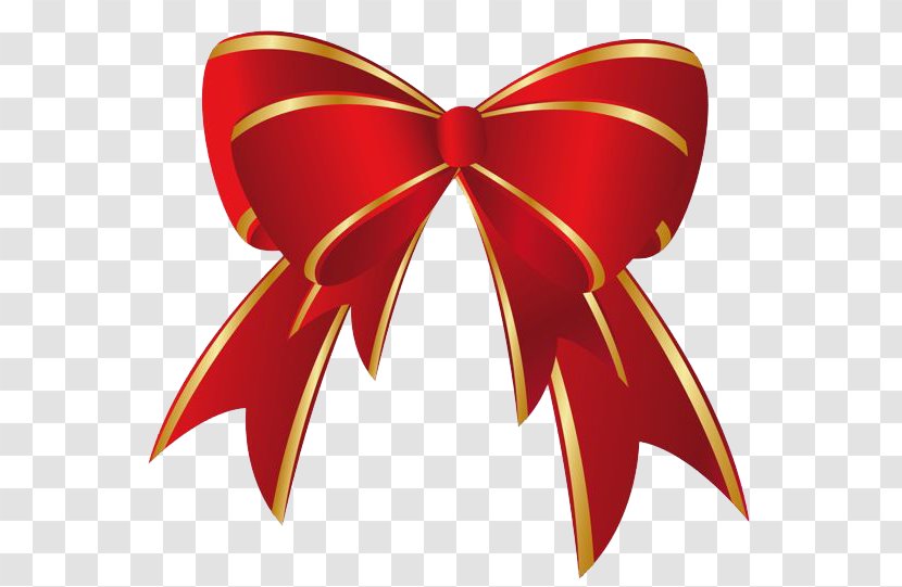 Christmas Gift Red Clip Art - Bow Pic Transparent PNG