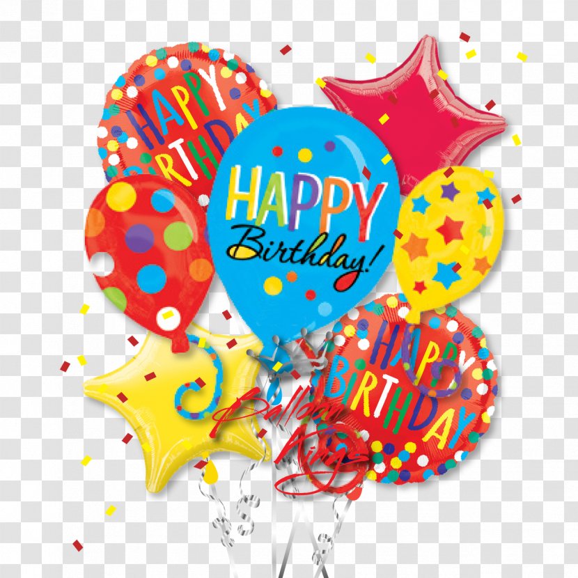 Happy Birthday Balloons Card Round Foil Balloon Helium - Drawing Transparent PNG