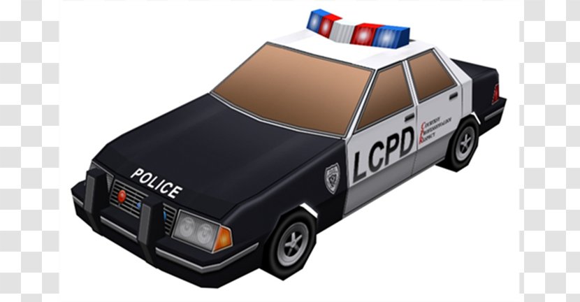 Grand Theft Auto: Chinatown Wars Police Car Officer - Paper Model Transparent PNG