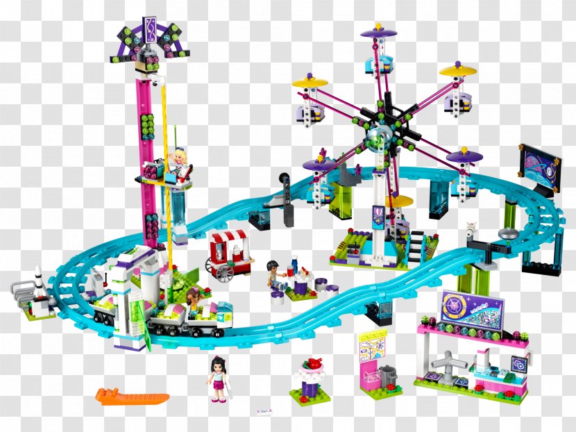 LEGO 41130 Friends Amusement Park Roller Coaster Toy - Lego Transparent PNG