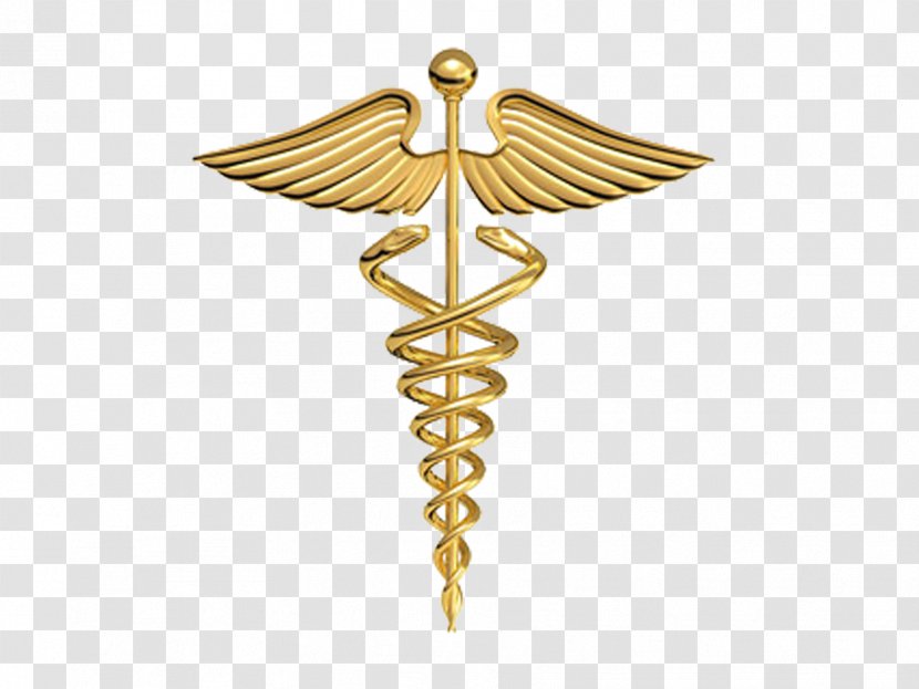 Medicine Staff Of Hermes Symbol Physician Clip Art - Stock Photography - Gold Plate Transparent PNG