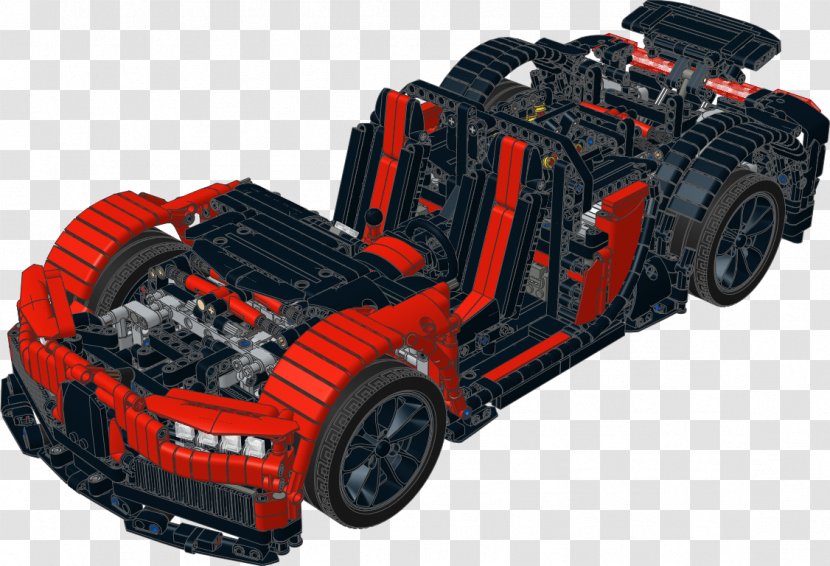 Bugatti Chiron Car Lego Technic Toy - Model Transparent PNG
