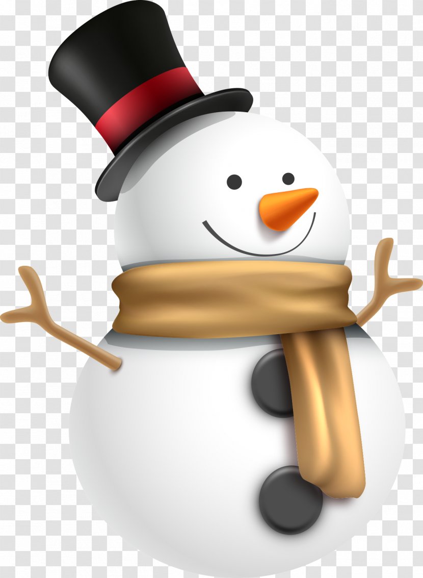 Snowman Hat - Cartoon - Vector Transparent PNG