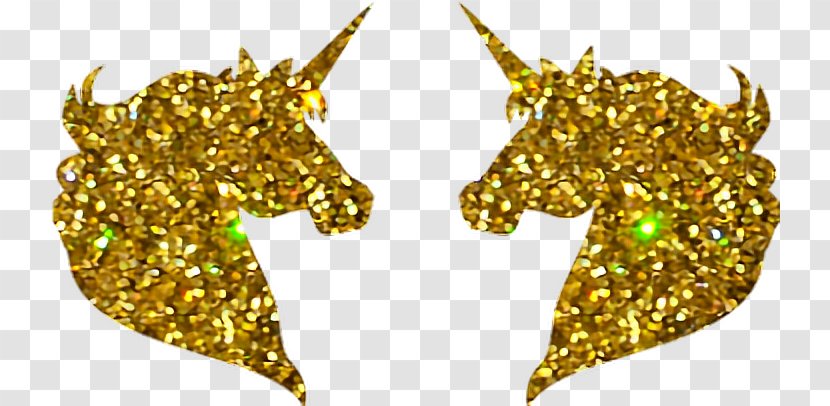 Unicorn Stencil Letter Template Symbol - Horn - Glitter Transparent PNG