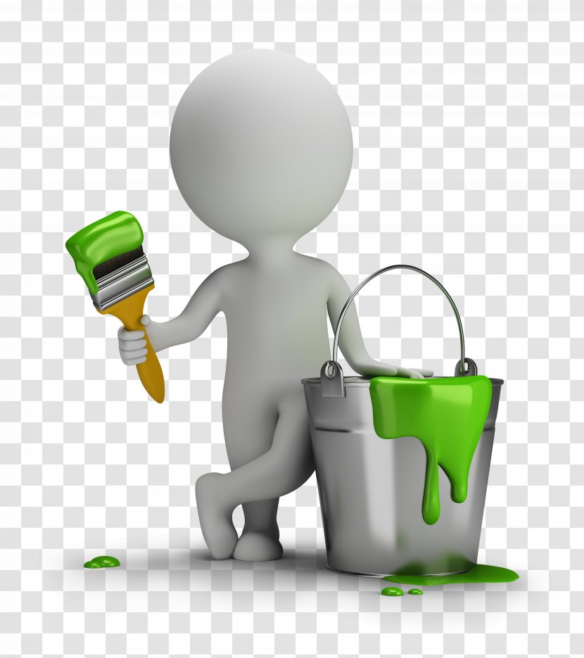 Painting Stock Photography House Painter And Decorator Brush - Tap - Hand Bucket Figures Transparent PNG