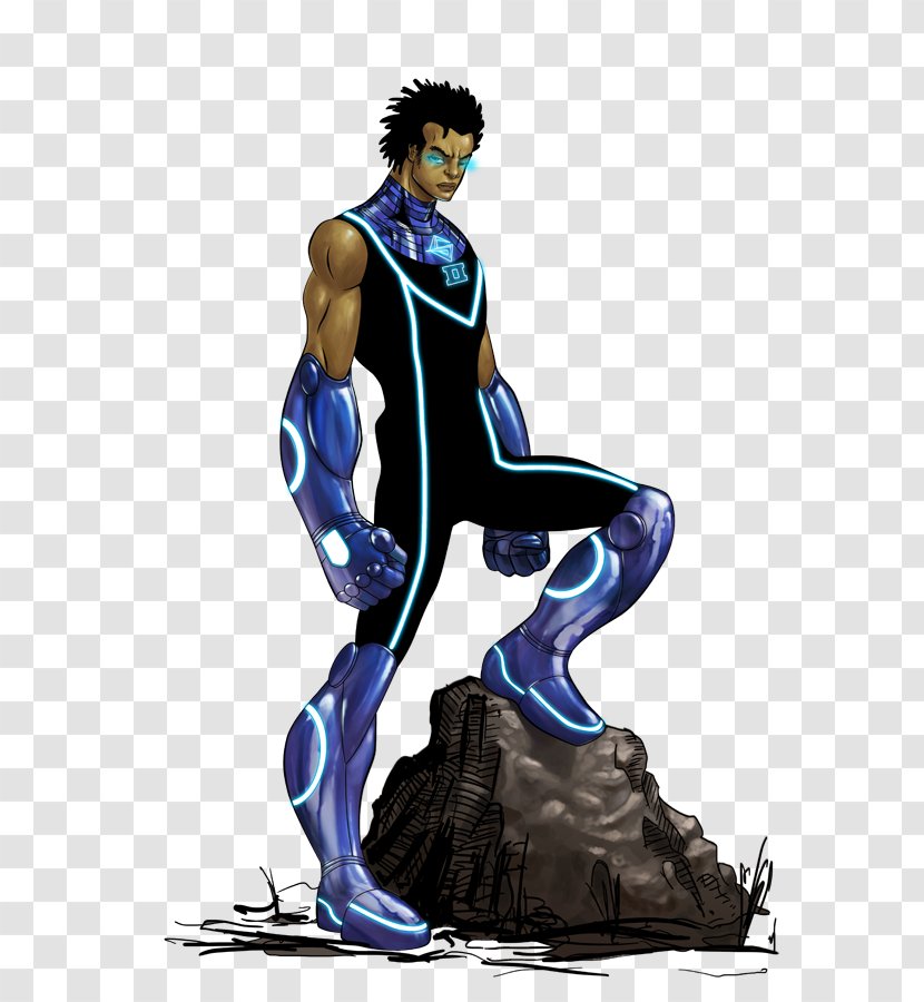Superhero Lar Gand Black Lightning Comics Character - Legion Of Superheroes - Hero Transparent PNG