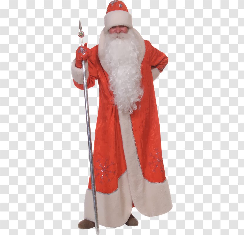 Santa Claus Ded Moroz Train Christmas Ornament Ziuzia - Fictional Character Transparent PNG