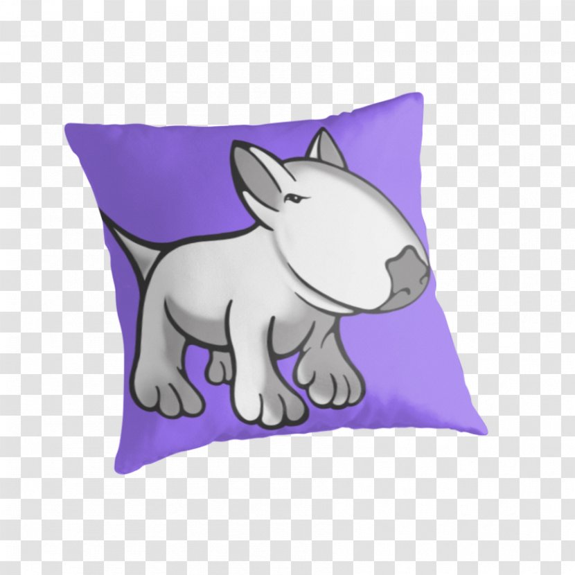 Throw Pillows Cushion Chair Non-sporting Group - Textile - Bull Terrier Transparent PNG