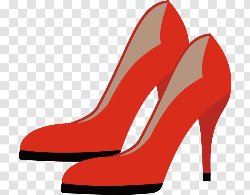 Shoe High-heeled Footwear Red - Vector High Heels Transparent PNG
