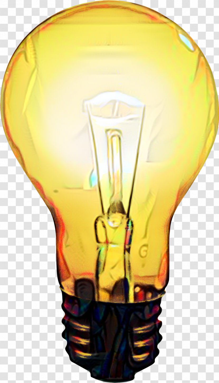 Incandescent Light Bulb Electric Lamp - Electrical Supply - Yellow Transparent PNG