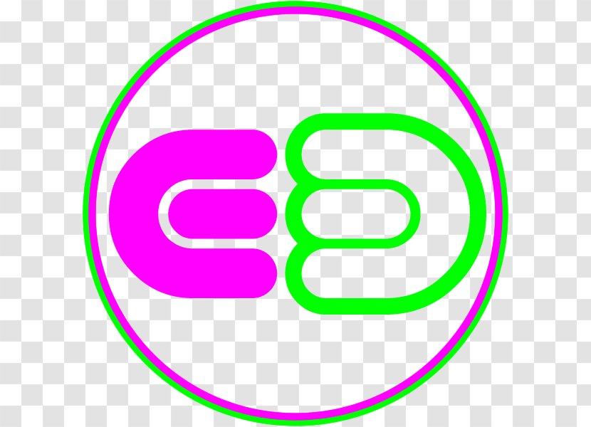 Green Circle Magenta Purple Logo - Text - Electro House Transparent PNG