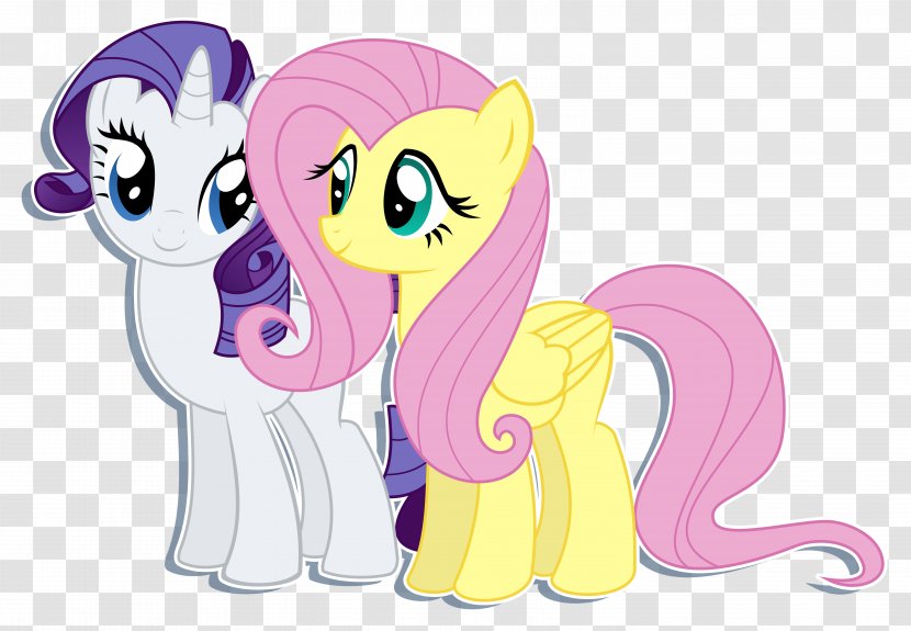 Pony Fluttershy Rarity Pinkie Pie Rainbow Dash - Watercolor - Horse Transparent PNG