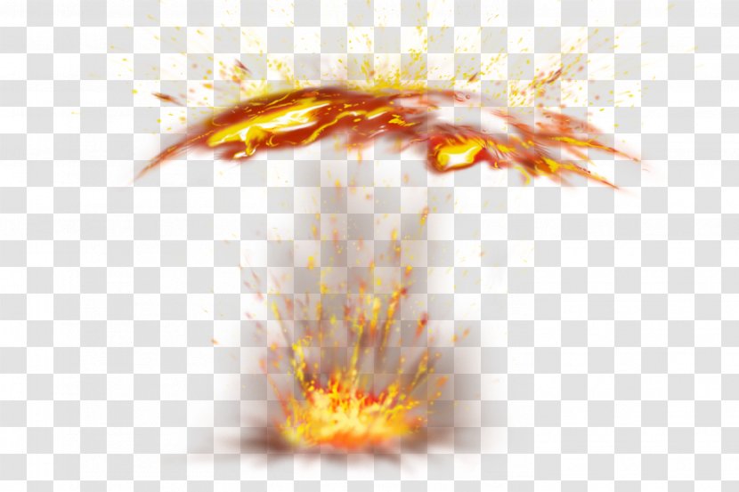 Fire Light Flame Explosion - Flower - Warm Burning Charcoal Transparent PNG