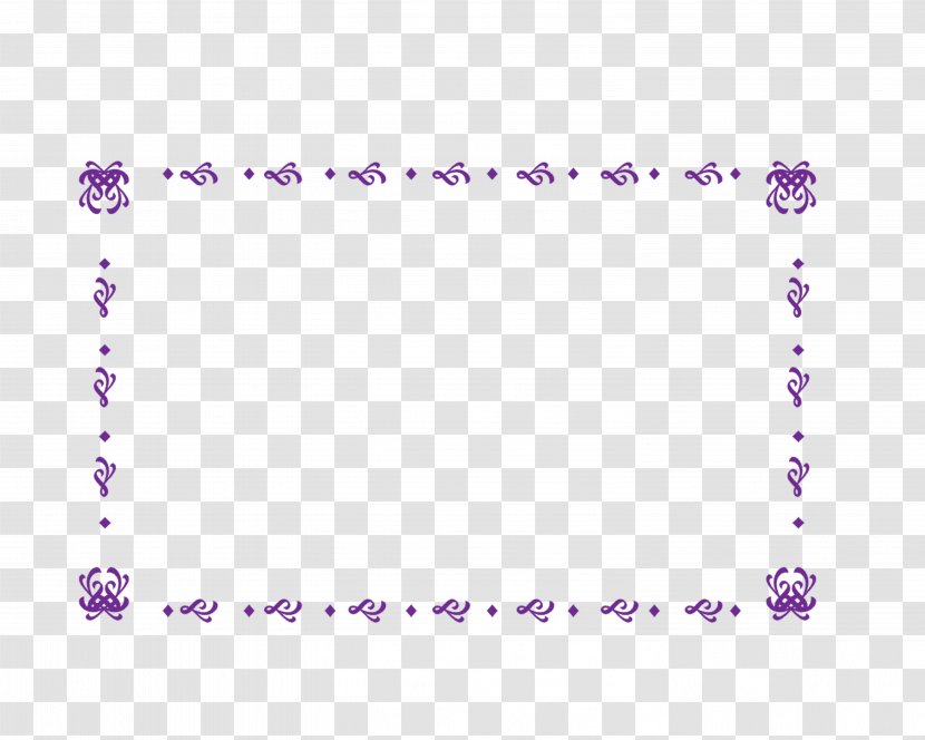 Purple Picture Frame Clip Art - Area - Box Transparent PNG
