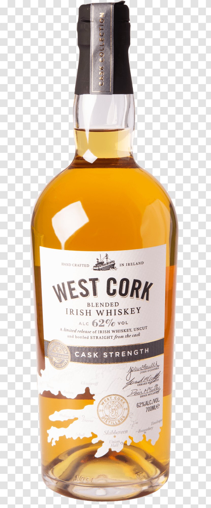 Irish Whiskey Single Malt Whisky Liqueur Port Wine - Rum - Glass Bottle Transparent PNG