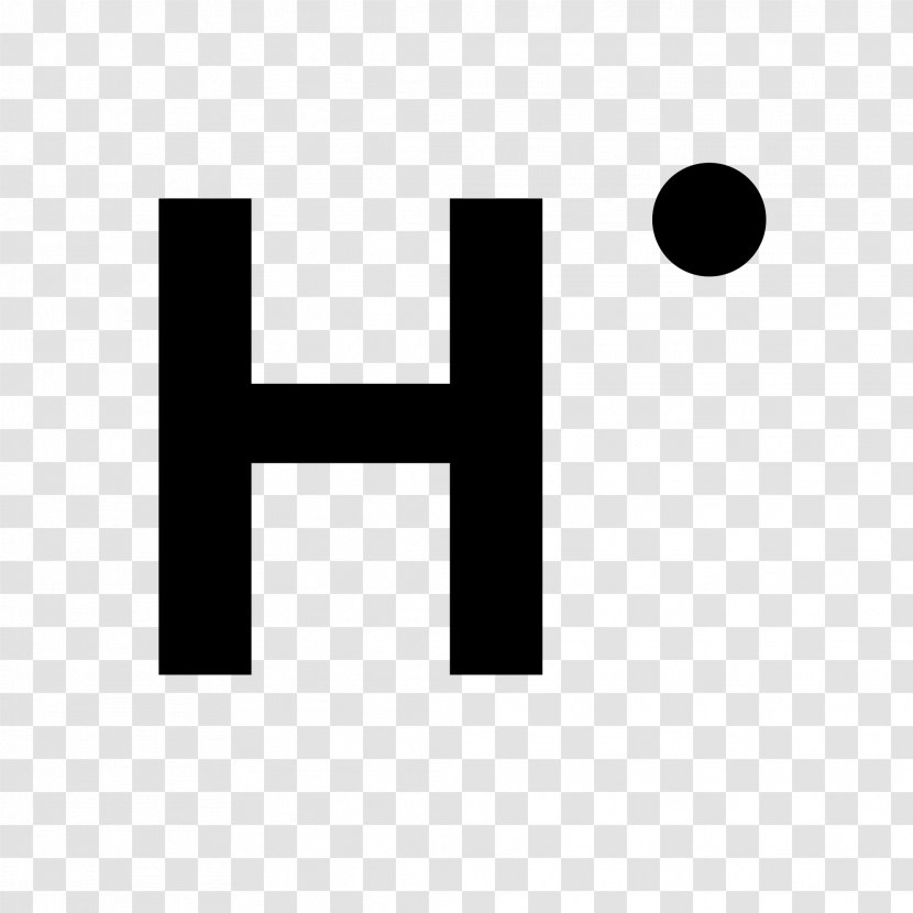 Lewis Structure Hydrogen Atom Electron - Black And White Transparent PNG