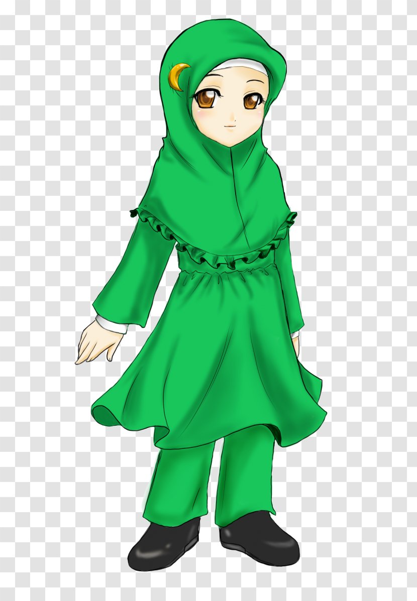 Muslim Hijab Islam Drawing - Silhouette - Muslin Transparent PNG