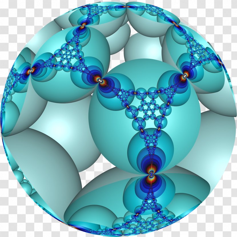 Circle Blue - Teal - Fractal Art Transparent PNG