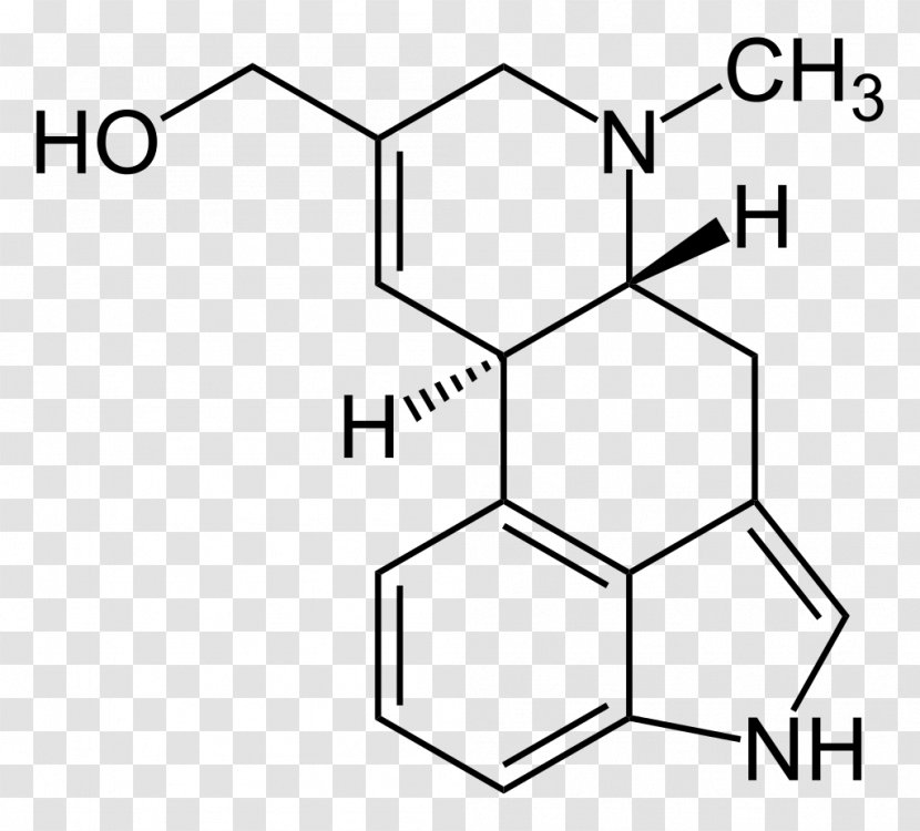 Lysergic Acid Diethylamide Blotter ETH-LAD Psychedelic Drug - Albert Hofmann - Structure Transparent PNG