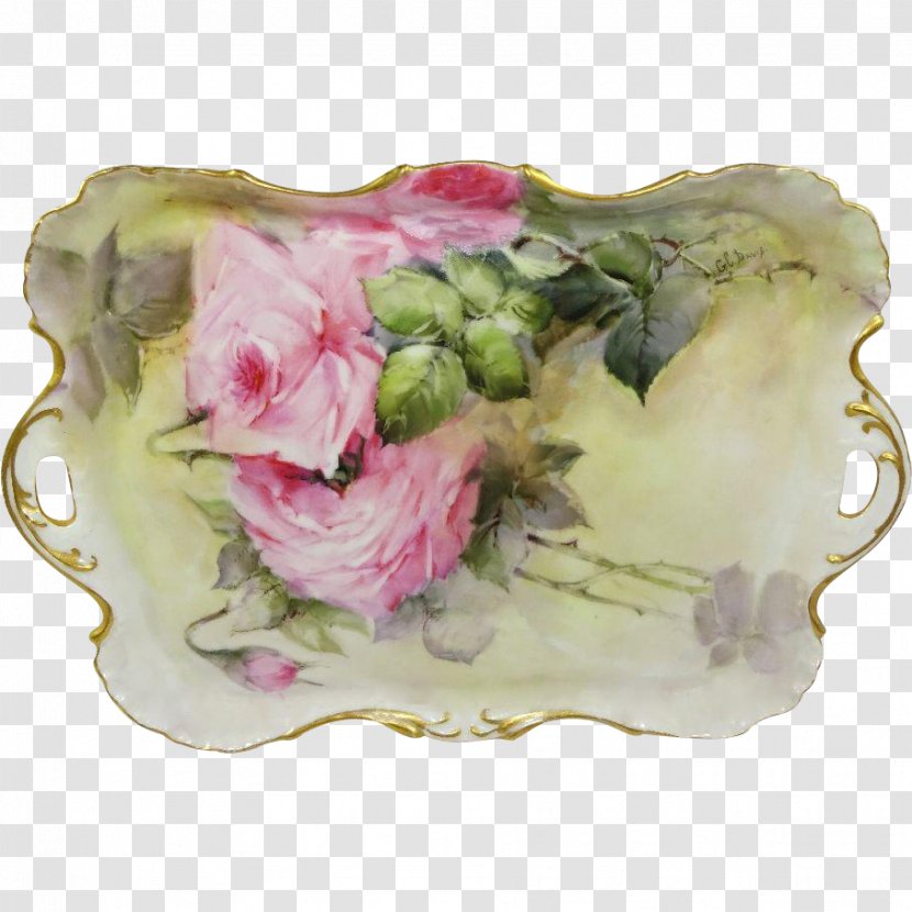 Tableware Platter Plate Porcelain Petal - Dishware - Hand-painted Roses Transparent PNG