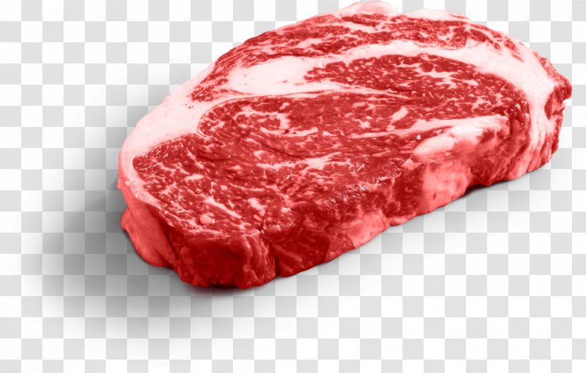Omaha Beefsteak Rib Eye Steak Meat - Watercolor Transparent PNG