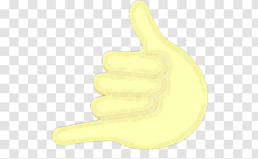 Yellow Finger Hand Thumb Glove - Safety Gesture Transparent PNG