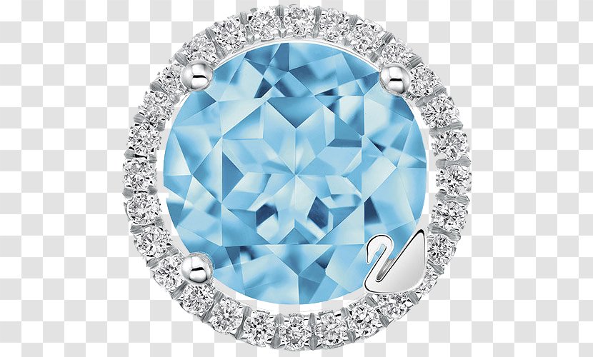 Sapphire Jewellery Bijou Silver Swarovski AG - Jewelry Pendant Sky Blue Transparent PNG