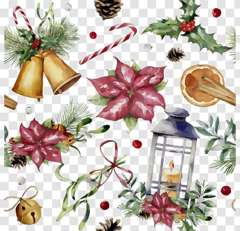Watercolor Christmas Tree - Day - Plant Decoration Transparent PNG