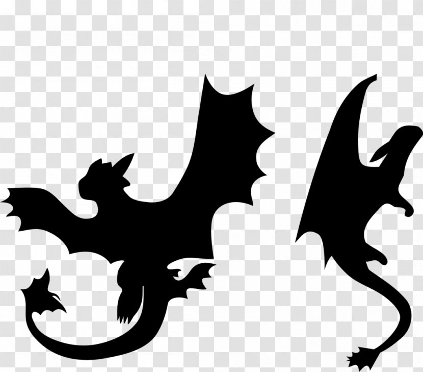 Toothless How To Train Your Dragon Silhouette DeviantArt - 2 Transparent PNG