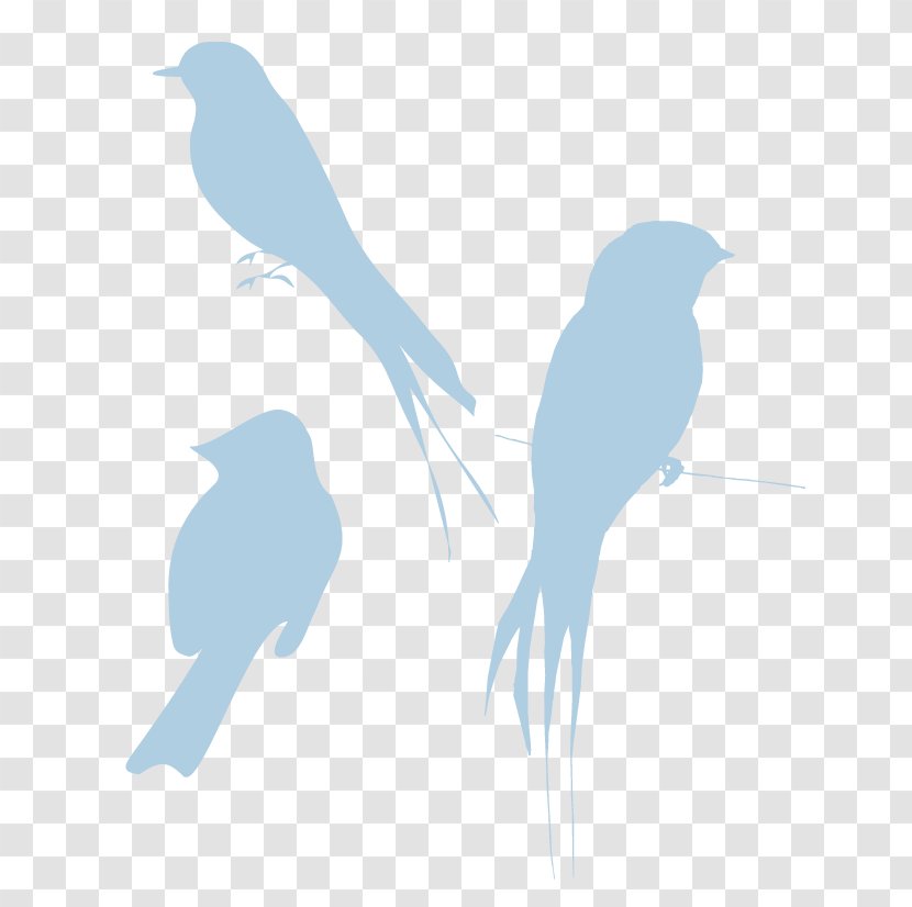 Bird Sparrow Clip Art - Blue - Light Transparent PNG
