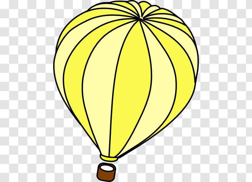 Clip Art Hot Air Balloon Openclipart Image - Commodity - Basket Transparent PNG