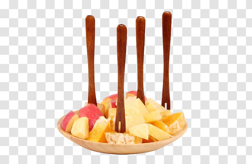 Ice Cream Fruit Salad Pastry Fork - Plate And Transparent PNG