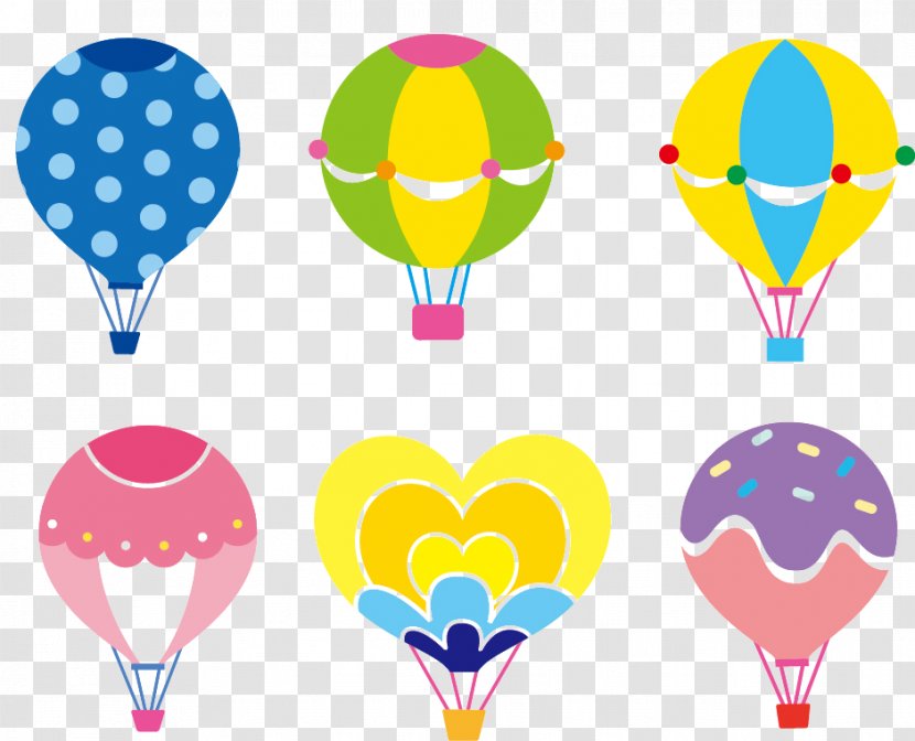 Hot Air Balloon - Photography - Colored Cartoon Element Transparent PNG