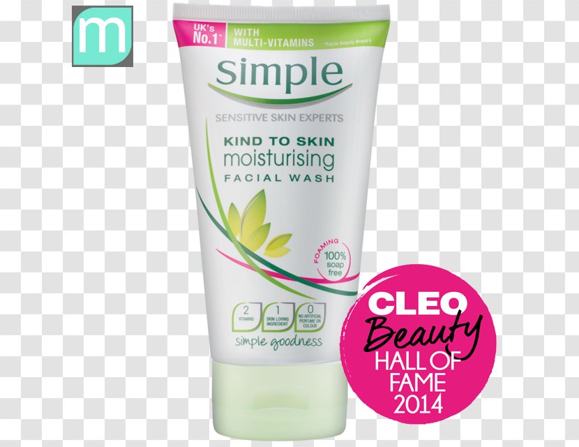 Cleanser Cosmetics Simple Kind To Skin Hydrating Light Moisturiser Toner - Body Wash - Face Transparent PNG