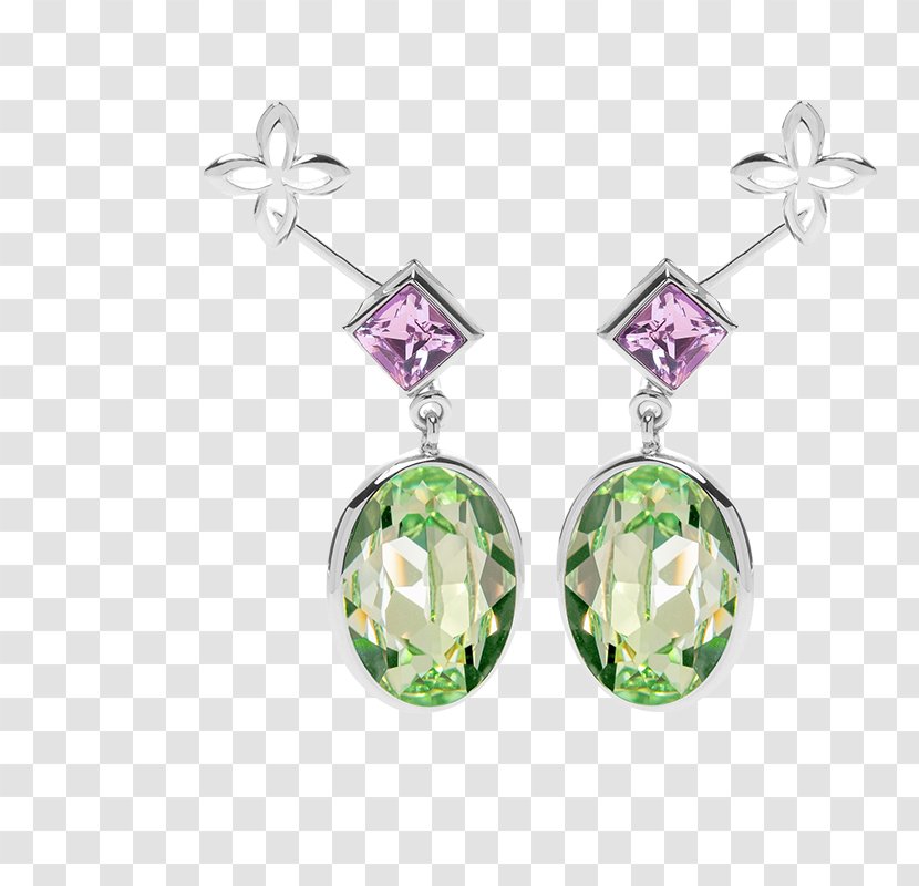 Earring Amethyst Jewellery Baroque Silver - Earrings Transparent PNG