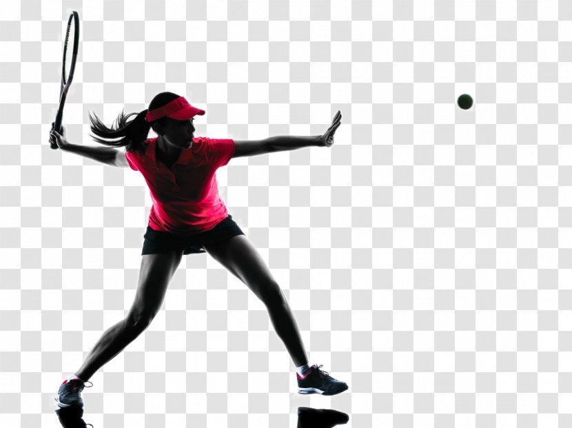 Silhouette Tennis Player Photography Woman - Game - Backlit Photo Transparent PNG