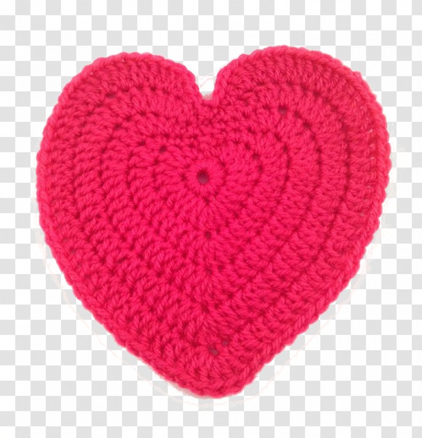 Crochet Wool Knit Cap Knitting Heart - Pink - Hello January Cardinals Transparent PNG