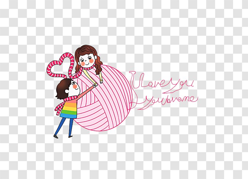 Cartoon Illustration - Text - Lovely Couple Transparent PNG