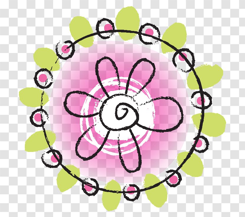 Circle Point Floral Design Pattern - Organism - 14 Feb Transparent PNG