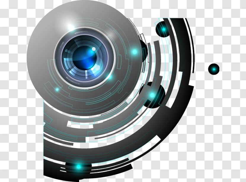 Camera Lens Technology Circle Abstraction - Cameras Optics - Centro Digital Aperture Transparent PNG