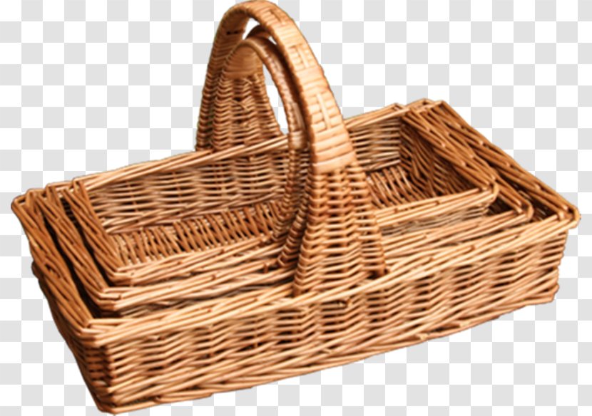 Sussex Trug Picnic Baskets Wicker Garden - Wooden Basket Transparent PNG