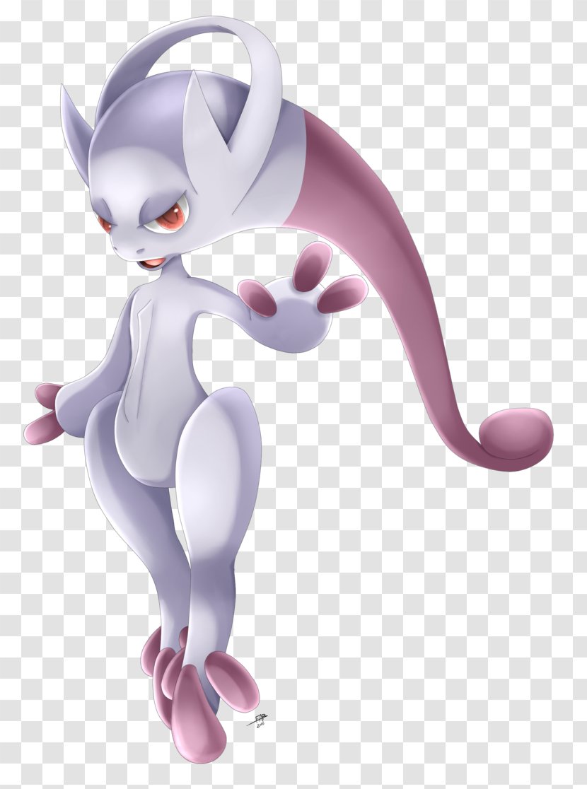 Pokémon Art Academy Mewtwo X And Y - Rabbit Transparent PNG