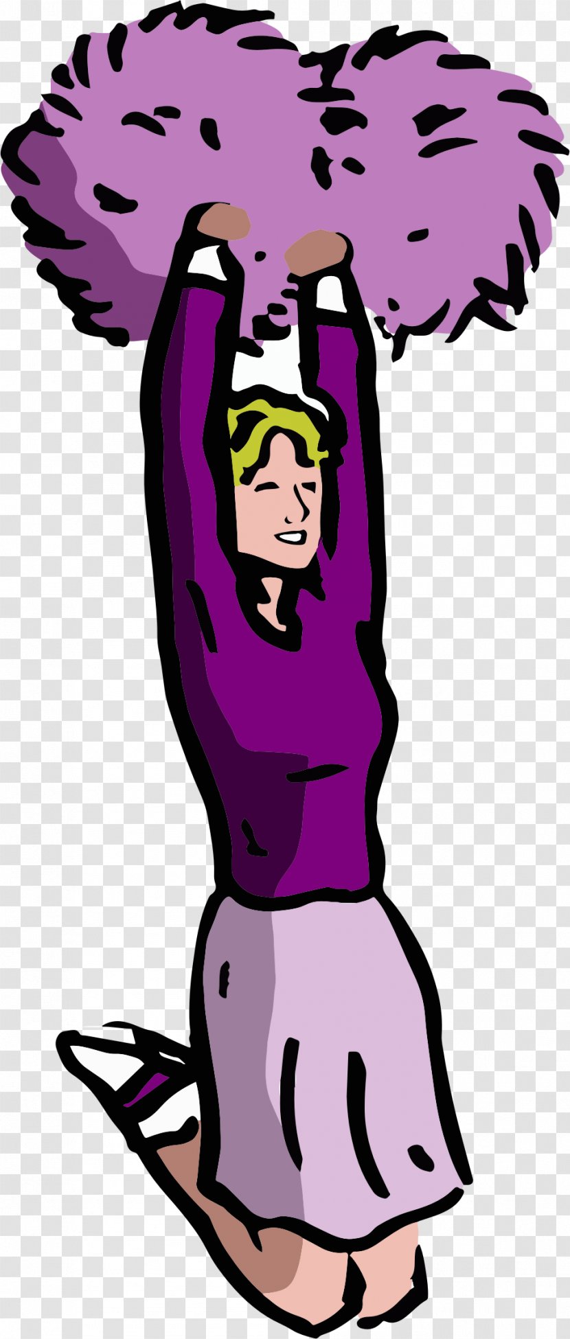 Animation Cheerleading Clip Art - Fictional Character Transparent PNG