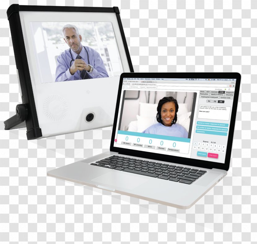 Telehealth Patient Telemedicine Health Care Laptop - Computer Monitors - Tele-medicine Transparent PNG