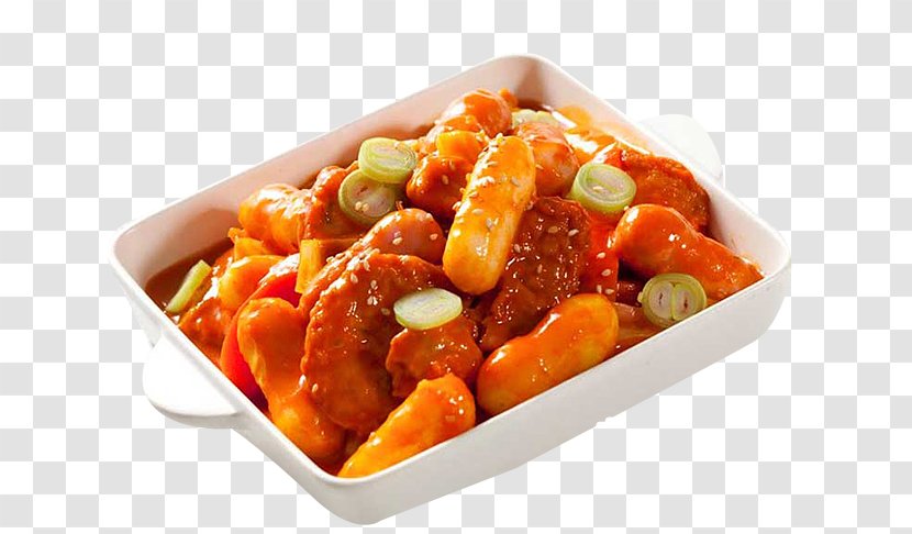 Tteok-bokki Sweet And Sour Nian Gao Rice Cake Korean Cuisine - Sauce - Flavor Fried Transparent PNG