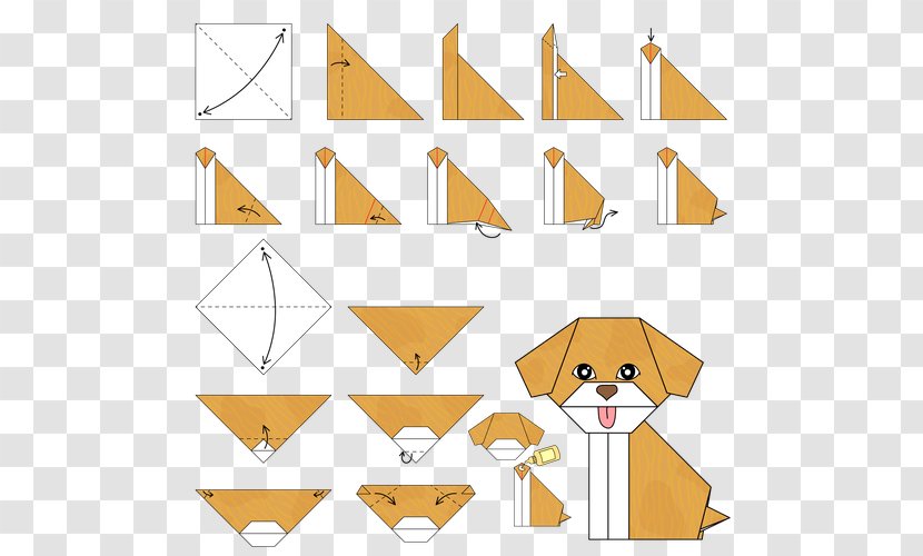 Origami Paper Super Simple Modular - Puppy Transparent PNG