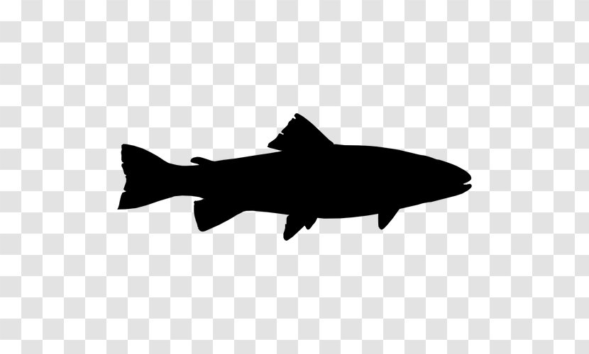 Brook Trout Silhouette Brown - Shark Transparent PNG