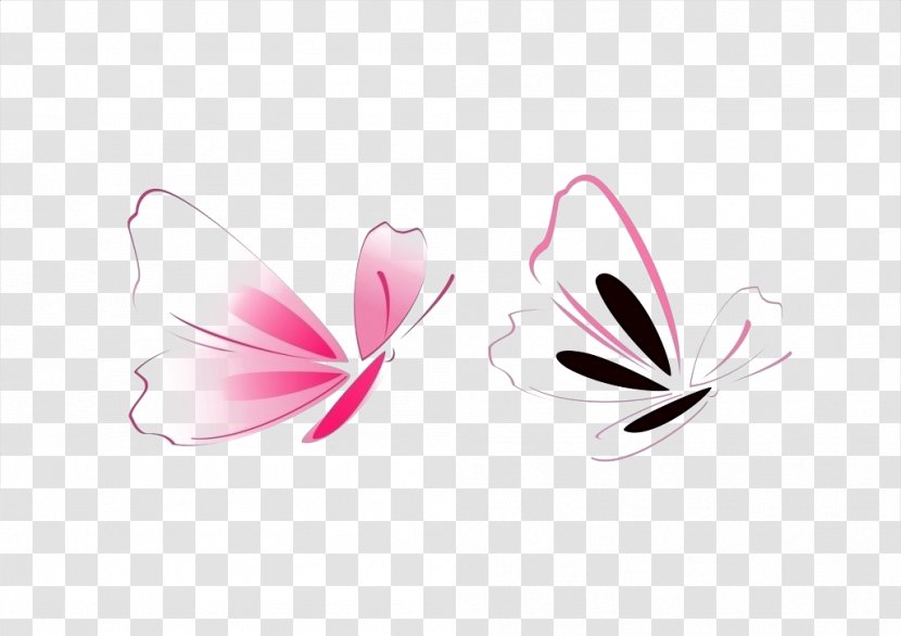 Butterfly Pink - Petal - Pictures Transparent PNG